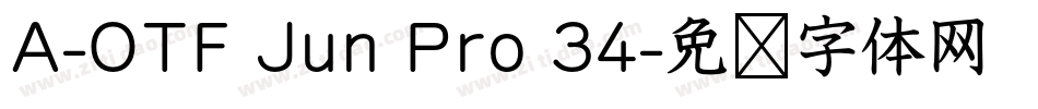 A-OTF Jun Pro 34字体转换